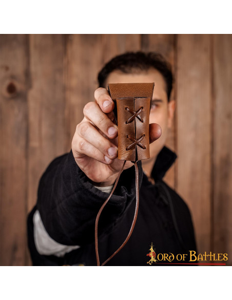 Lille læder baldric til økser, sværd...