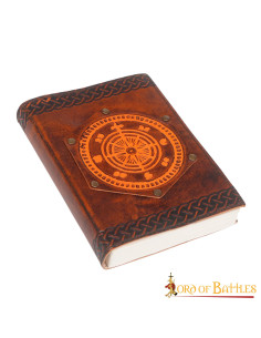 Fleur de Lis Logbuch, Leder