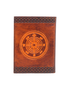 Fleur de Lis Logbuch, Leder 2