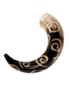 Cuerno de beber diseños en espiral carbonizados 2