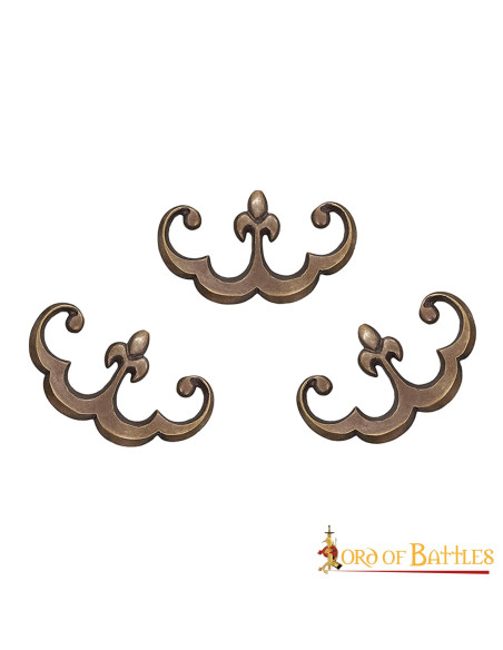Juego de 3 monturas de Flor de Lis Juego de 3 monturas de Flor de Lis