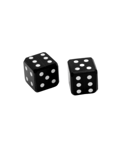 Pack 6 dados de cuerno con pepitas incrustadas 2
