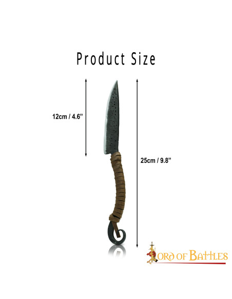 Cuchillo medieval funcional forjado