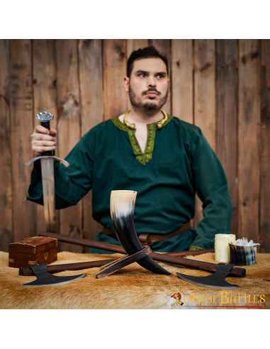 Originelle Halterung für Hörner aus Holz