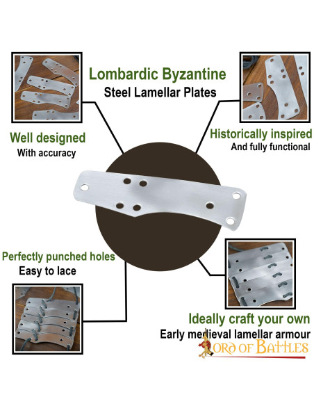 100 Lombard byzantinske lamelplader i...