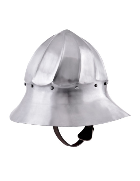 Casco medieval Tetera Borgoña, siglo XV