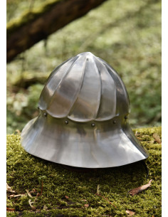 Casco medieval Tetera Borgoña, siglo XV 2