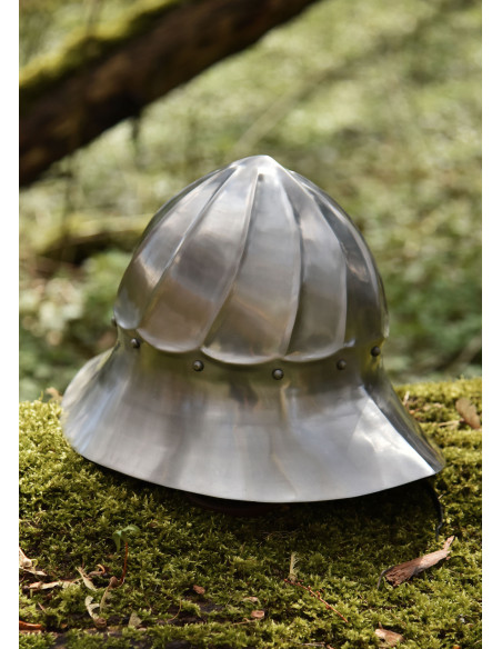 Casco medieval Tetera Borgoña, siglo XV