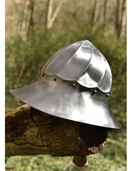 Casco medieval Tetera Borgoña, siglo XV