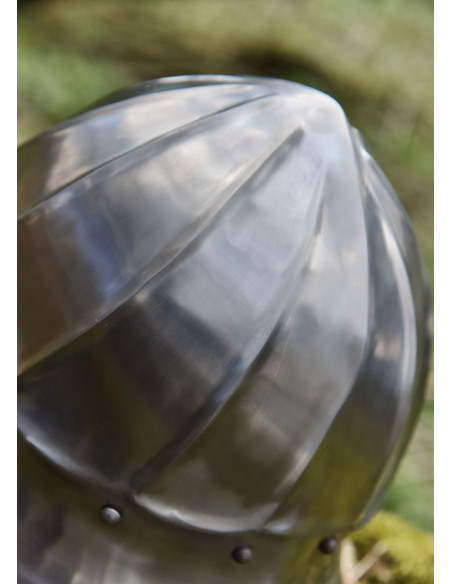 Casco medieval Tetera Borgoña, siglo XV