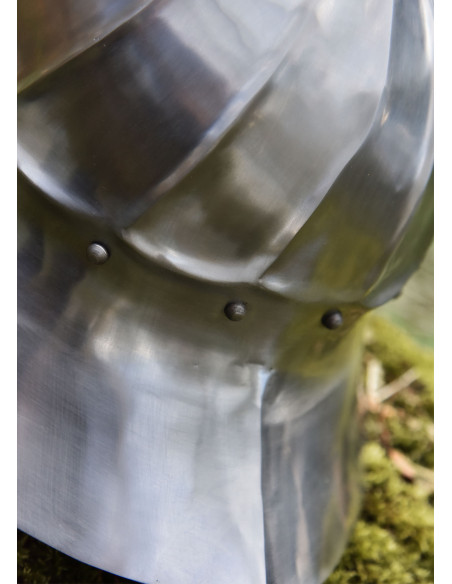 Casco medieval Tetera Borgoña, siglo XV