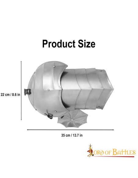 Hombreras medievales con rodelas