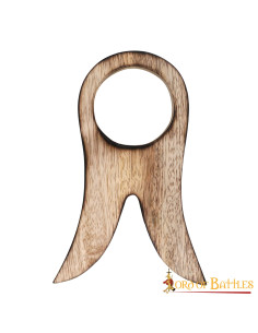 Houten steun voor hoorn, 16 cm.