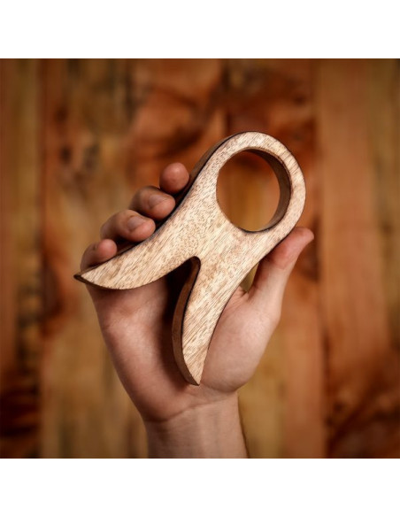 Holzständer für Horn, 16 cm.