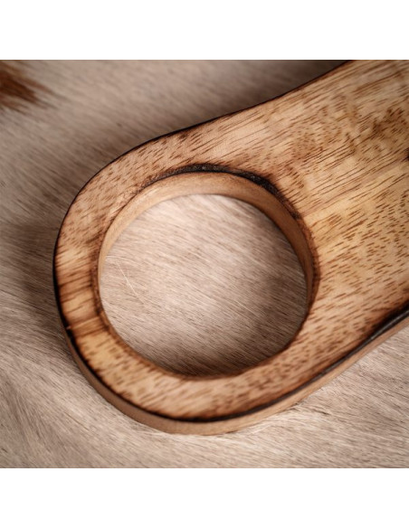 Træstøtte til horn, 16 cm.