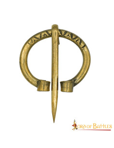 Messing Vikingbroche, 3,5 cm.