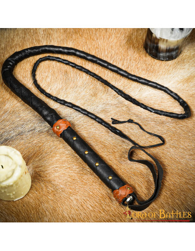 Handgefertigte Bullenpeitsche aus Leder