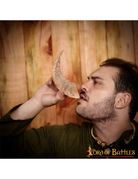 Viking drinkhoorn met natuurlijke...