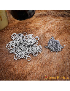 Zakje ringen voor maliënkolder, 10 mm.
