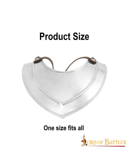 Eenvoudige middeleeuwse gorget in...