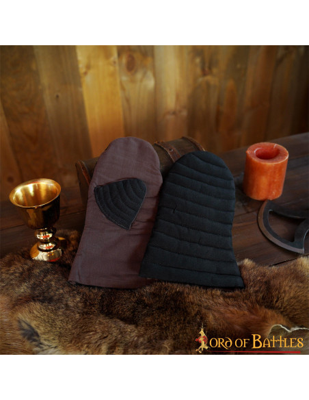 Håndlavede quiltede vanter Canvas bomuld