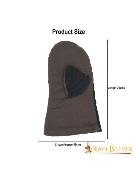 Håndlavede quiltede vanter Canvas bomuld