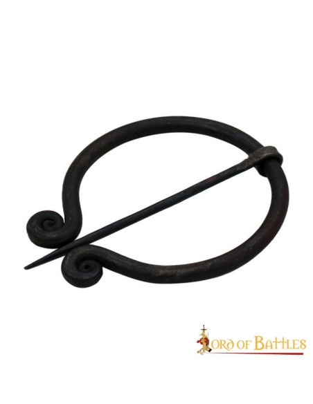 Smeedijzeren functionele mantelbroche