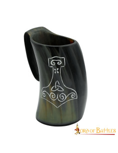 Håndlavet Viking Mjolnir ølkrus