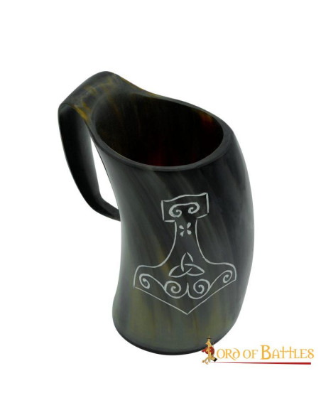 Håndlavet Viking Mjolnir ølkrus Håndlavet Viking Mjolnir ølkrus