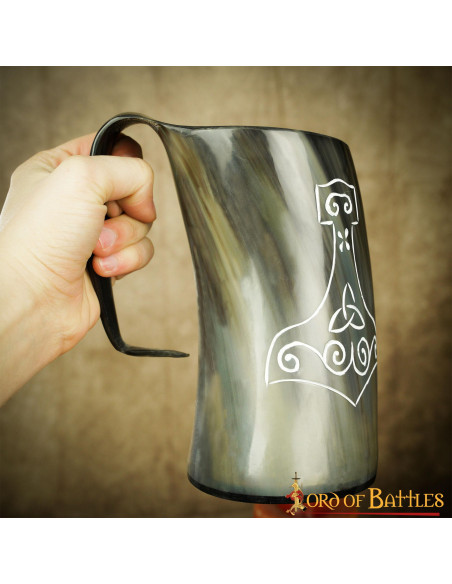 Håndlavet Viking Mjolnir ølkrus Håndlavet Viking Mjolnir ølkrus
