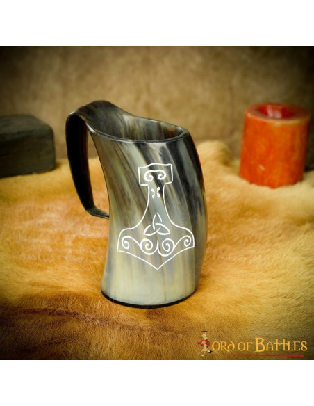 Håndlavet Viking Mjolnir ølkrus Håndlavet Viking Mjolnir ølkrus