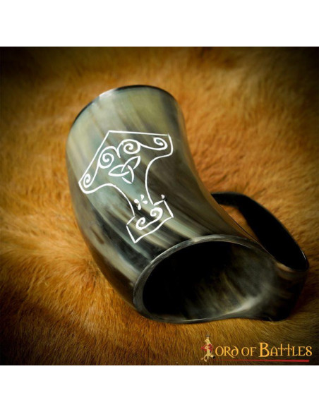 Håndlavet Viking Mjolnir ølkrus Håndlavet Viking Mjolnir ølkrus