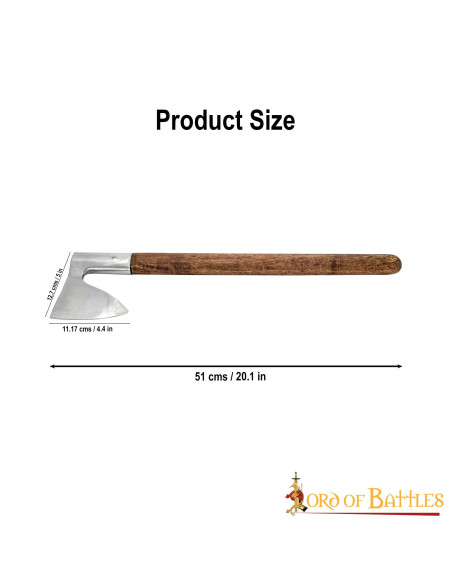 Hacha de guerra siglo XIV con cabeza...