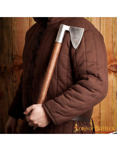 Hacha de guerra siglo XIV con cabeza...