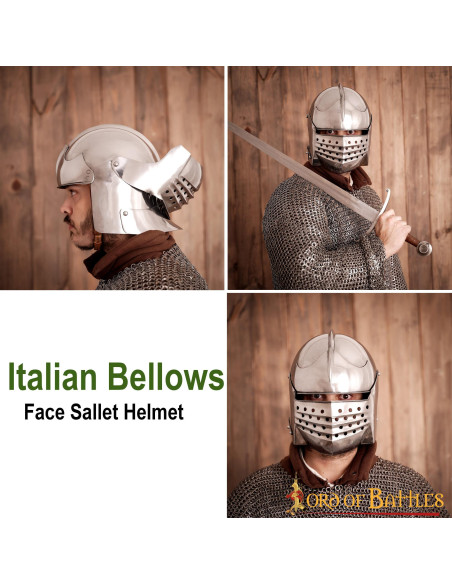 Italiaanse Sallet-helm met...
