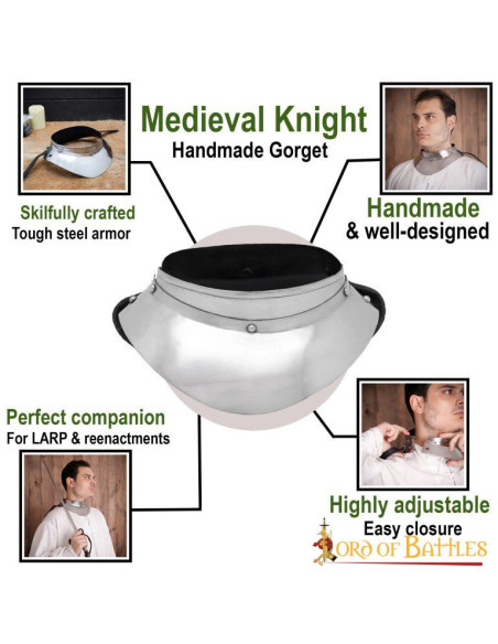 Kleine middeleeuwse riddergorget,...