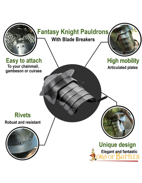 Middelalderlig ridder skulderpuder...