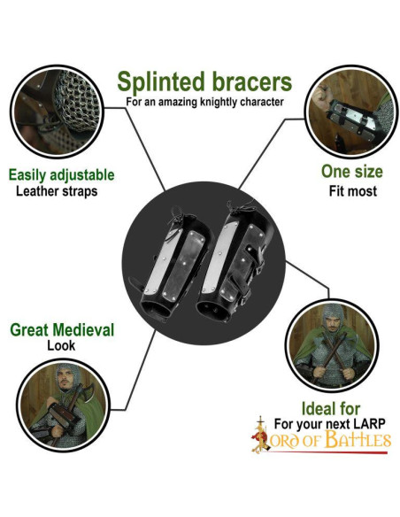 Ægte læderarmbånd forstærket med...