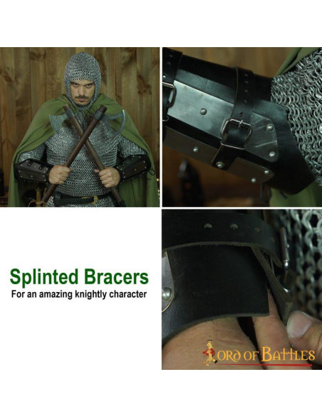 Brazalete de cuero genuino reforzado...