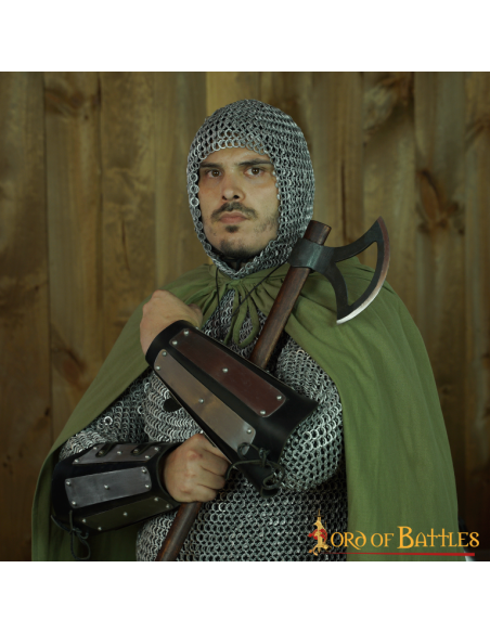 Ægte læderarmbånd forstærket med...