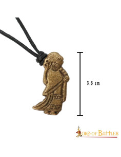 Colgante vikingo de latón Valkiria 2