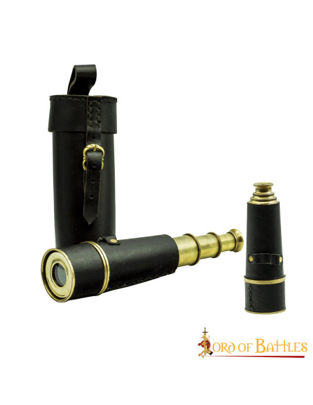 Piratenkijker met leren etui Piratenkijker met leren etui