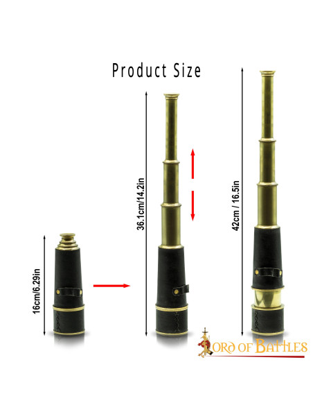 Pirat kionglas med læderetui Pirat kionglas med læderetui