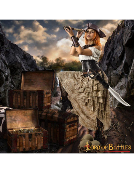 Pirat kionglas med læderetui Pirat kionglas med læderetui