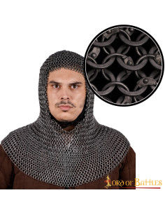 Beul maliënkolder geklonken ringen, 9 mm.