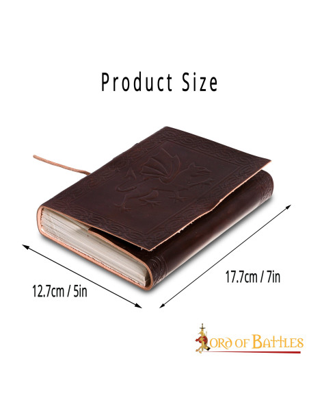 Journal of notes Dragen, i læder