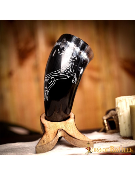 Vikingehorn rådyr i oksehorn (400-500...
