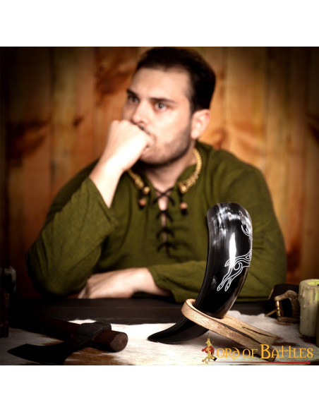 Vikingehorn rådyr i oksehorn (400-500...