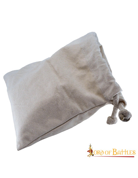 Middelaldertaske i bomuldslærred, ecru