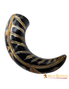 Vikingehorn med indgraverede designs (400-500 ml.)